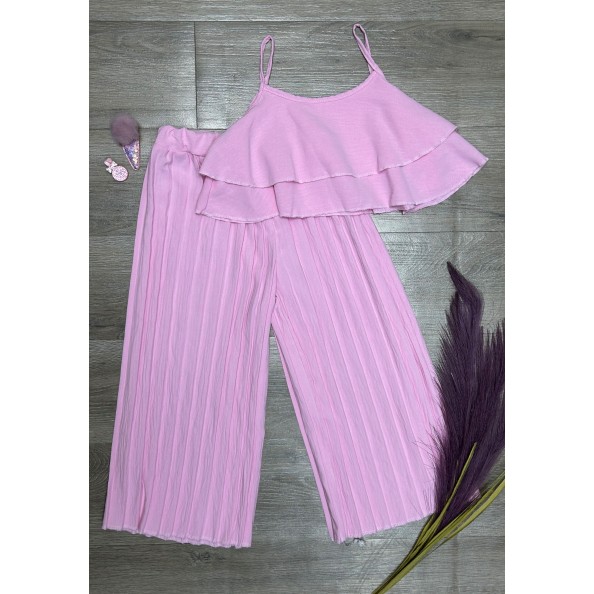 Ροζ σετ τοπάκι και παντε΄λόνα